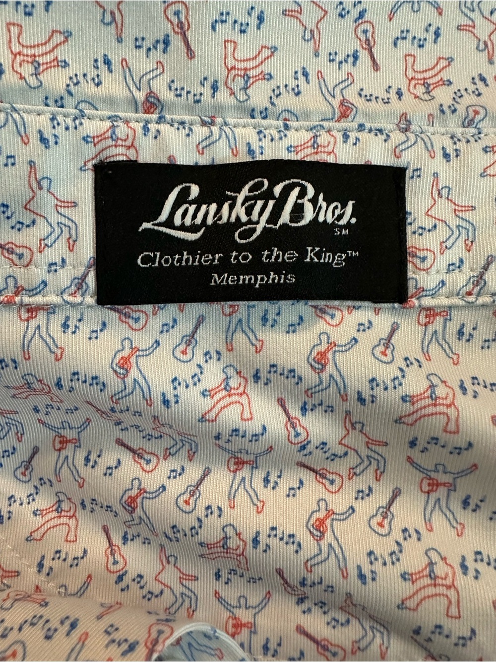 Lansky Bros Elvis Presley Shake, Rattle and Roll Performance Polo Size Large - Picture 8 of 9
